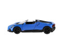 Auto Kinsmart Bugatti Mistral kov/plast 13cm na zpětné natažení 4 barvy 12ks v boxu
