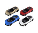 Auto Kinsmart Bugatti Mistral kov/plast 13cm na zpětné natažení 4 barvy 12ks v boxu