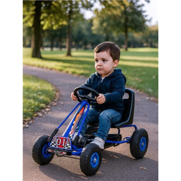 Dětská šlapací motokára Go-kart Baby Mix Razor modrá