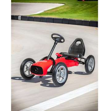 Dětská šlapací motokára Go-kart Baby Mix Buggy červená