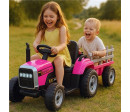 Elektrický traktor Baby Mix Erick růžový Elektrický traktor Baby Mix Erick růžový