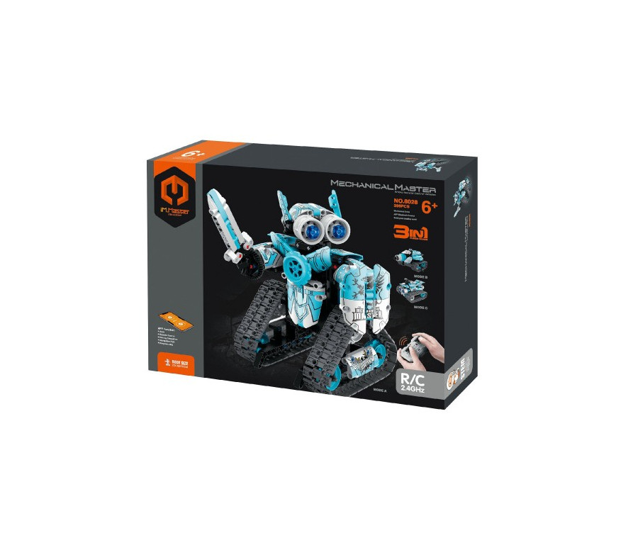 Stavebnice iM.MASTER 3v1 programovatelný robot RC plast 2,4GHz 398 dílků na bat. v krabici 31x23cm