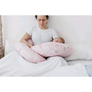 Univerzální kojící polštář ve tvaru C New Baby cappuccino 285 x16