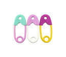 Chrastítko špendlík plast 12cm mix barev v sáčku 0m+ Chrastítko špendlík plast 12cm mix barev v sáčku 0m+
