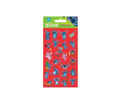 Samolepky Lilo a Stitch červené 25ks ve fólii