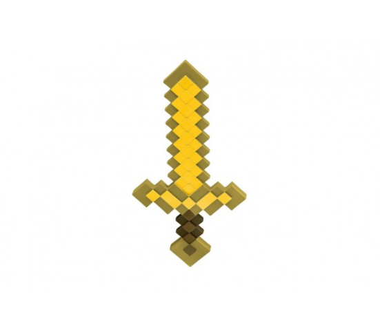 Meč Minecraft zlatý plast 52cm na kartě