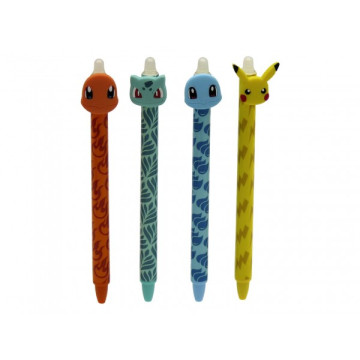 Tužka/pero gumovací Pokémon 15cm plast 6 barev 36ks v boxu