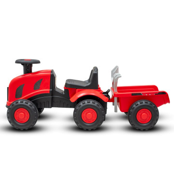 Dětské odrážedlo traktor s vlečkou Benny Baby Mix červený, Červená