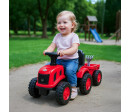 Dětské odrážedlo traktor s vlečkou Benny Baby Mix červený, Červená Dětské odrážedlo traktor s vlečkou Benny Baby Mix červený, Červená