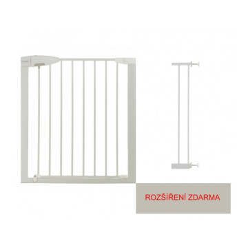 Munchkin - Bezpečnostní dětská zábrana Easy Loc bílá se 14 cm rozšířením ZDARMA