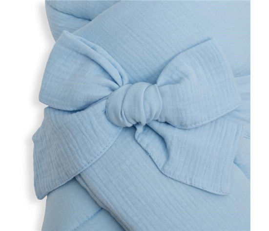 Mušelínová šněrovací zavinovačka New Baby blue