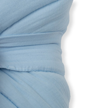 Mušelínová šněrovací zavinovačka New Baby blue, Modrá