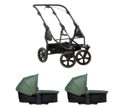 Tfk set duo2 frame 2025 - air chamber wheel + carrycot olive