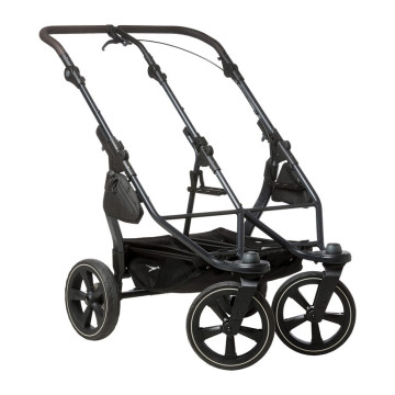 Tfk set duo2 frame 2025 - air chamber wheel + carrycot prem. grey