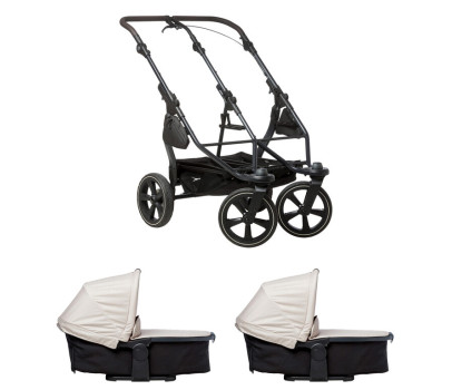 Tfk set duo2 frame 2025 - air chamber wheel + carrycot sand