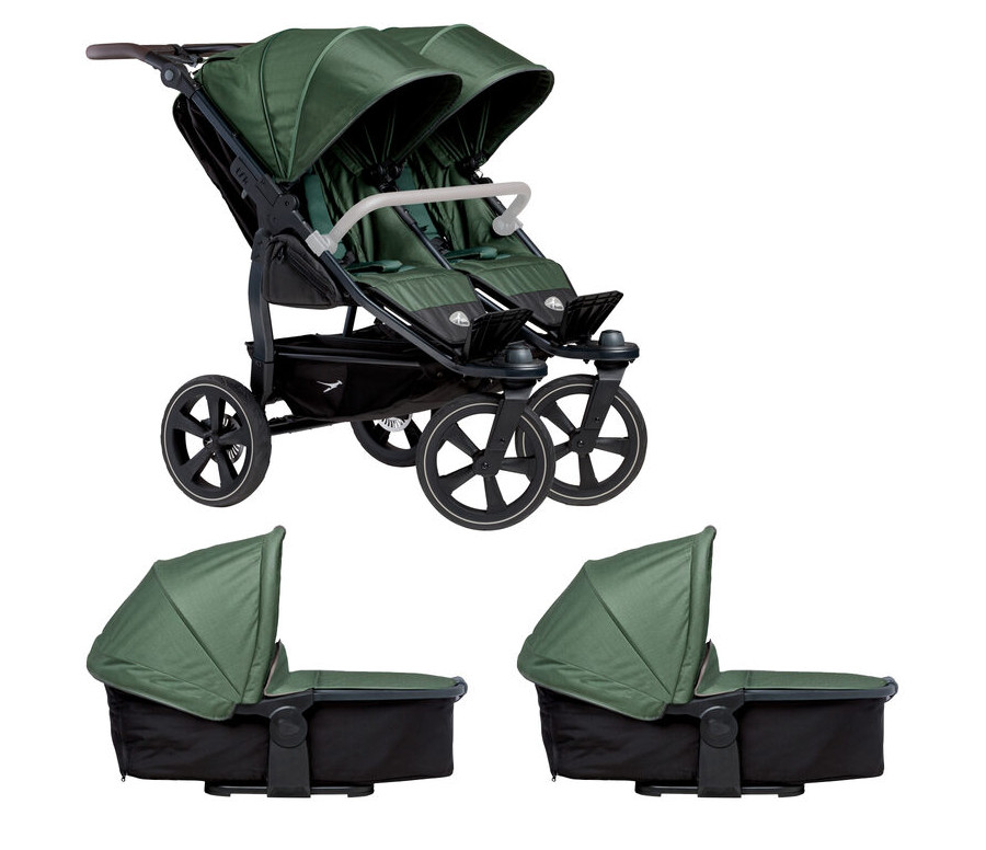 Tfk set duo2 frame 2025 - air chamber wheel + carrycot + seat olive