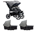 Tfk set duo2 frame 2025 - air chamber wheel + carrycot + seat prem. grey