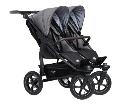 Tfk set duo2 frame 2025 - air chamber wheel + carrycot + seat prem. grey