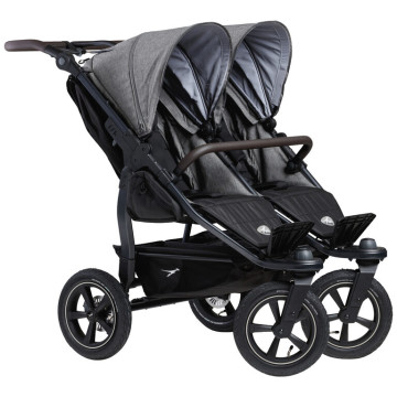 Tfk set duo2 frame 2025 - air chamber wheel + carrycot + seat prem. grey