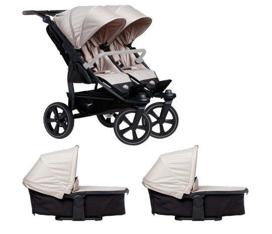 Tfk set duo2 frame 2025 - air chamber wheel + carrycot + seat sand