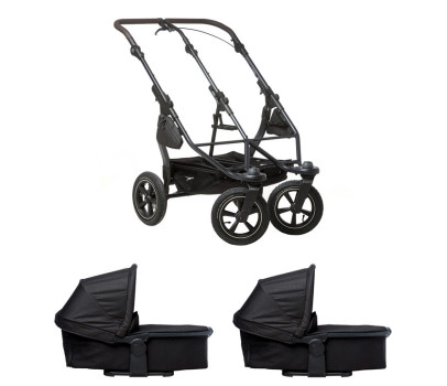 Tfk set duo2 frame 2025 - air wheel + carrycot black