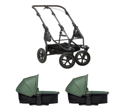 Tfk set duo2 frame 2025 - air wheel + carrycot olive