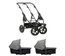 Tfk set duo2 frame 2025 - air wheel + carrycot prem. grey