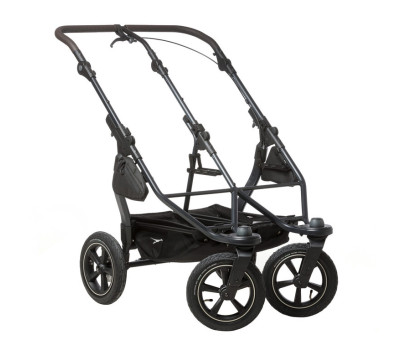 Tfk set duo2 frame 2025 - air wheel + carrycot prem. grey