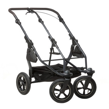 Tfk set duo2 frame 2025 - air wheel + carrycot prem. grey