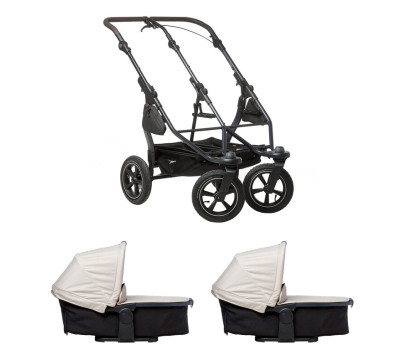Tfk set duo2 frame 2025 - air wheel + carrycot sand