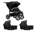 Tfk set duo2 frame 2025 - air wheel carrycot + seat black