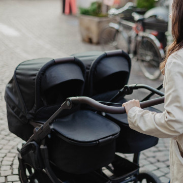 Tfk set duo2 frame 2025 - air wheel carrycot + seat black