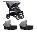Tfk set duo2 frame 2025 - air wheel carrycot + seat prem. grey