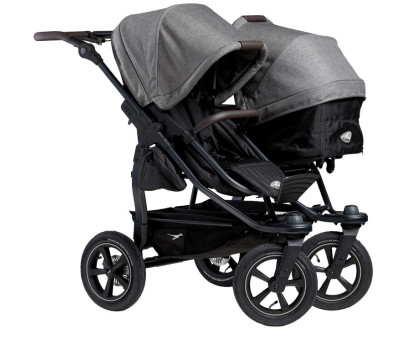 Tfk set duo2 frame 2025 - air wheel carrycot + seat prem. grey