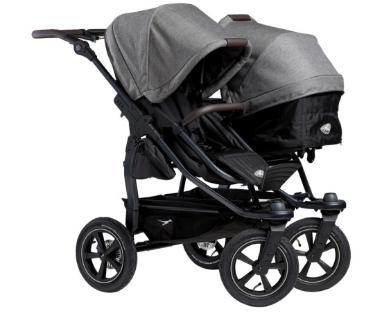 Tfk set duo2 frame 2025 - air wheel carrycot + seat prem. grey