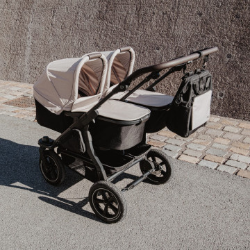 Tfk set duo2 frame 2025 - air wheel carrycot + seat sand