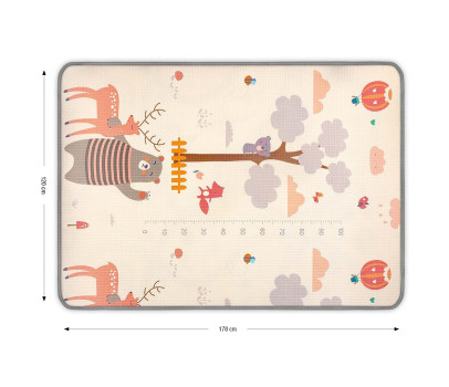 Oboustranná pěnová podložka Milly Mally Kinder Animals 178x120 cm