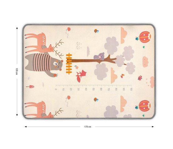 Oboustranná pěnová podložka Milly Mally Kinder Animals 178x120 cm