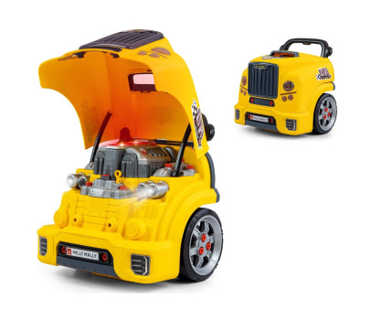 Realistický model přední části auta s otevírací kapotou Milly Mally N-GINE yellow