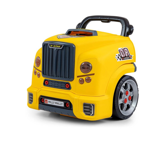 Realistický model přední části auta s otevírací kapotou Milly Mally N-GINE yellow