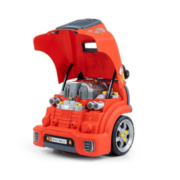 Realistický model přední části auta s otevírací kapotou Milly Mally N-GINE red, Červená