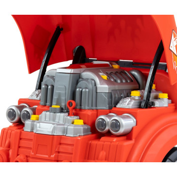 Realistický model přední části auta s otevírací kapotou Milly Mally N-GINE red, Červená