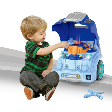 Realistický model přední části auta s otevírací kapotou Milly Mally N-GINE blue