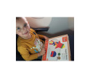 Dřevěný kufřík s magnetickými kostkami pro děti Viga, Multicolor