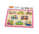 Dětské dřevěné puzzle s úchyty Viga Vozidla