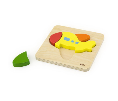 Dřevěné puzzle pro nejmenší Viga Letadlo