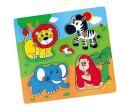 Dřevěné puzzle s úchyty pro nejmenší Viga ZOO