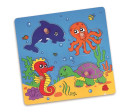 Dřevěné puzzle s úchyty pro nejmenší Viga Moře