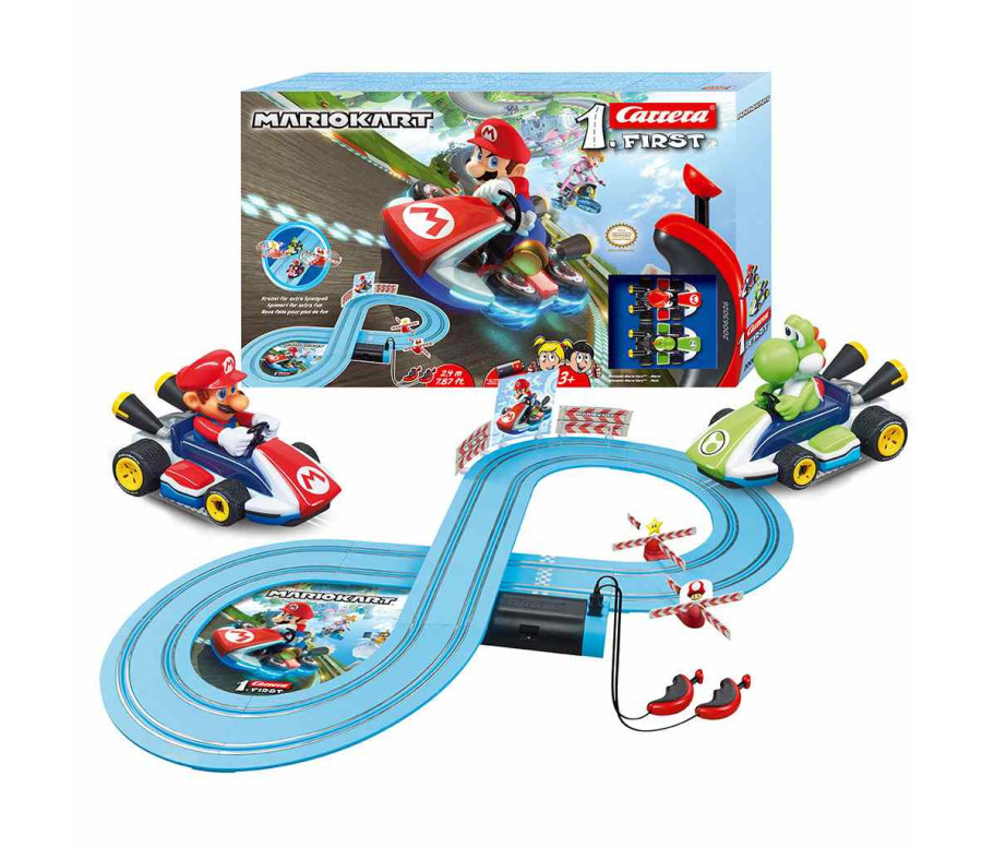 Autodráha Carrera FIRST Nintendo Mario Kart™- Mario and Yoshi 2,4m