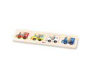 Dřevěné puzzle s úchyty pro nejmenší Viga Auta